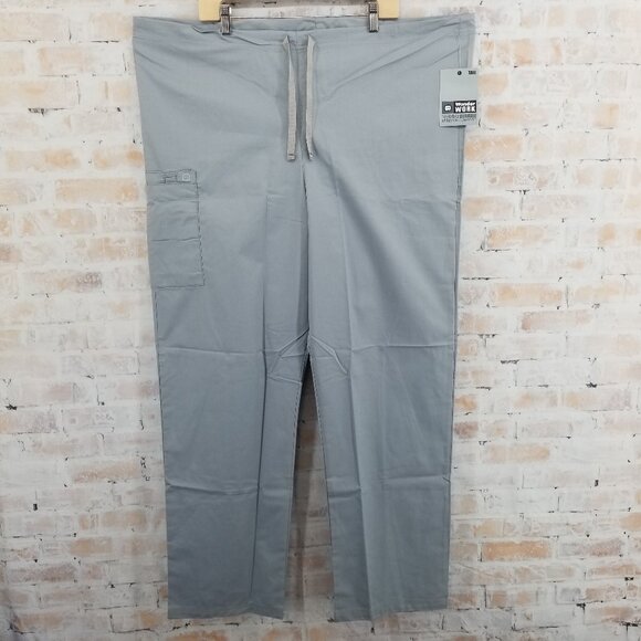 WonderWink Pants - NWT WonderWink WonderWork 500T Unisex Grey Scrub Pant Cargo XL Tall (33")